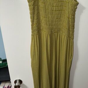 Striped Green Jumpsuit